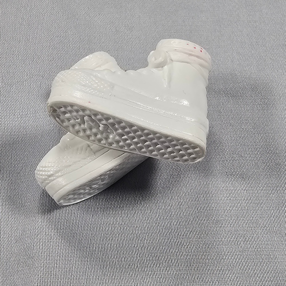 Barbie White Platform High Top Sneaker Shoes - Picture 5 of 5